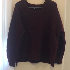 Oversized Burgundy sweater
